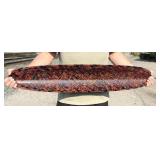 Martin Kremer Fused Glass Plaid Ellipse Bowl