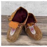 Shoshone Native American Indian Beaded Moccasins