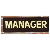 USFS US Forest Service Manager Wood Sign