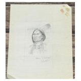 Byron Wolfe Chief Little Bear Drawing