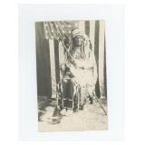 Two Leggings Montana Crow Indian RPPC Postcard