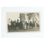 Crow Indians on Horseback Montana Photo