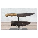 Native American Indian Made Bowie Knife