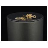 10k Gold Sigma Xi Watch Key and Baby Rings