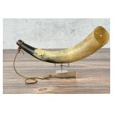 Antique Frontier Powder Horn & Measure