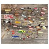 Collection of Vintage Fishing Lures Spoons