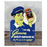 Porcelain Harley Davidson Oil Sign