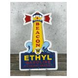 Beacon Ethyl Gasoline Porcelain Sign