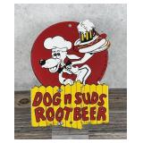 Porcelain Dog N Suds Root Beer Sign