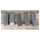 Lot of 5 AR-15 30 Round Magazines