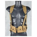 WW1 WWI Mills M1903 Cartridge Belt & Suspenders