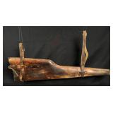 Scoped Leather Rifle Scabbard