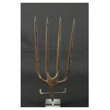 Hand Forged Barbed Frog Fishing Trident Spear