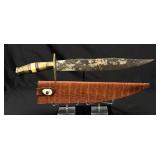 Mexican Revolution Scorpion Tip Bowie Knife