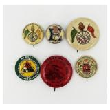 Railroad Union Celluloid Pinback Buttons
