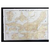 Japan National Railways Map Hokkaido Line