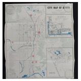 US Occupation Kyoto Japan City Map