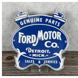 Porcelain Ford Motor Co Detroit Sign