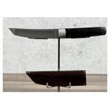 Tommy Lee Custom Damascus Fixed Blade Tanto Knife