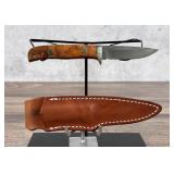 A.G. Russell Gents Damascus Hunter Knife