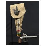 Native American Indian Carried Percussion Pistol