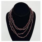 2 Strands Of Polished Garnet Beads