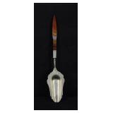 Dutch Sterling Silver Carnelian Sugar Spoon