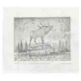 Monte Dolack Outside Chance Lithograph Study