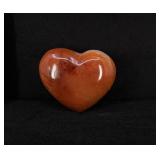 Carved Carnelian Heart