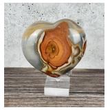 Carved Desert Picture Jasper Heart