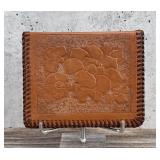 Vintage Tooled Leather Cowboy Wallet Billfold