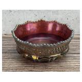 Northwood Grape & Cable Carnival Glass Bowl