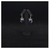 Charles Skiera Sterling Silver Lapis Earrings