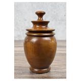 Treen Folk Art Myrtle Carved Wood Box