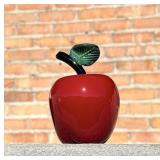 Donald Carlson Art Glass Apple Paperweight