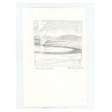 Monte Dolack Original Yellowstone Pencil Drawing
