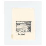 Monte Dolack Original Pen & Ink Drawing