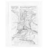 Monte Dolack Original Pencil Drawing