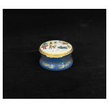 Bilston & Battersea Enamels Halcyon Days Pill Box