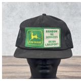 Vintage K Products John Deere Patch Trucker Hat