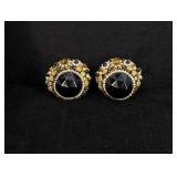 Costume Jewelry Rhinestone Clip On Earrings