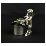Meriden Cupid Hat Silverplate Toothpick Holder