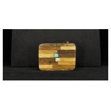 Kenneth Reid Style Exotic Wood Belt Buckle