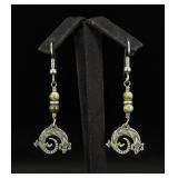 Wilbert Grey Navajo Sterling Silver Earrings