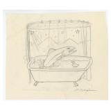 Monte Dolack Original Pencil Drawing