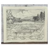 Monte Dolack Montana Grayling Poster Study