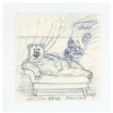 Monte Dolack Original Pen & Ink Drawing