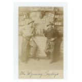 The Wyoming Cowboys RPPC  Photo Postcard