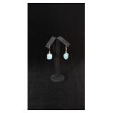 Sterling Silver Larimar Earring & Pendant