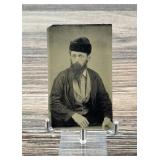 Man In Fur Hat Daguerreotype Photo